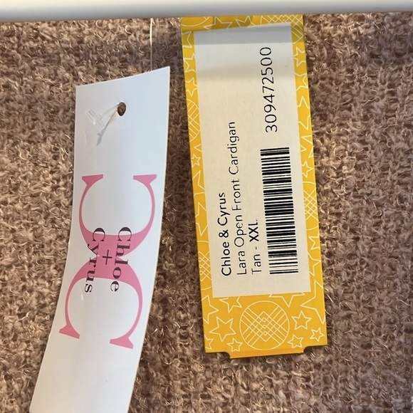 Chloe & Cyrus (from stitch fix)  girls Lara open front cardigan. Size XXL. NWT - Picture 5 of 10